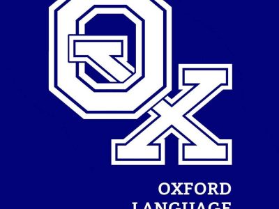 Logo Oxford fondo azul